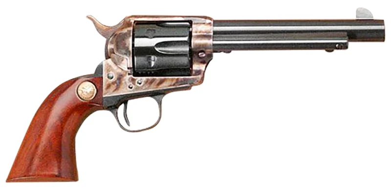 Cimarron MP401 Model P 38 Special 357 Mag 6 Shot, 5.50" Blued Steel Barrel, Cylinder & Frame, Walnut Grip, Exposed Hammer