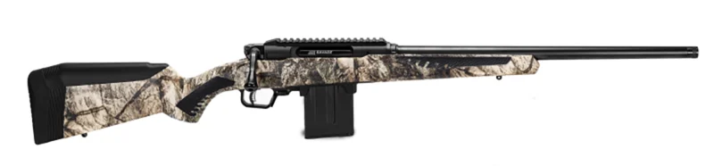 Savage Arms 57659 Impulse Predator 308 Win 10+1 Matte Black 20" Threaded Barrel/Rec, Mossy Oak Terra Gila Fixed AccuStock with AccuFit, Includes Detachable Box Mag