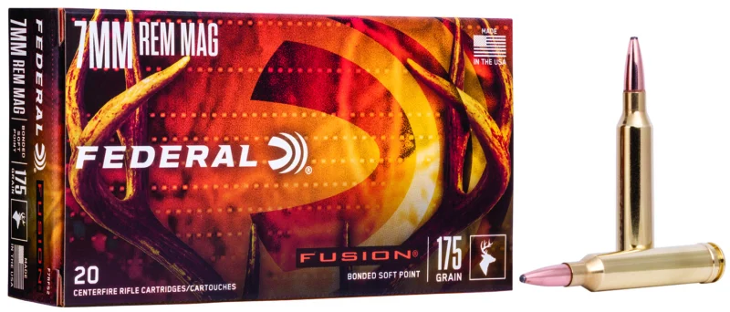 Federal F7RFS2 Fusion 7mmRem 175gr Bonded Soft Point 20 Per Box/10 Case
