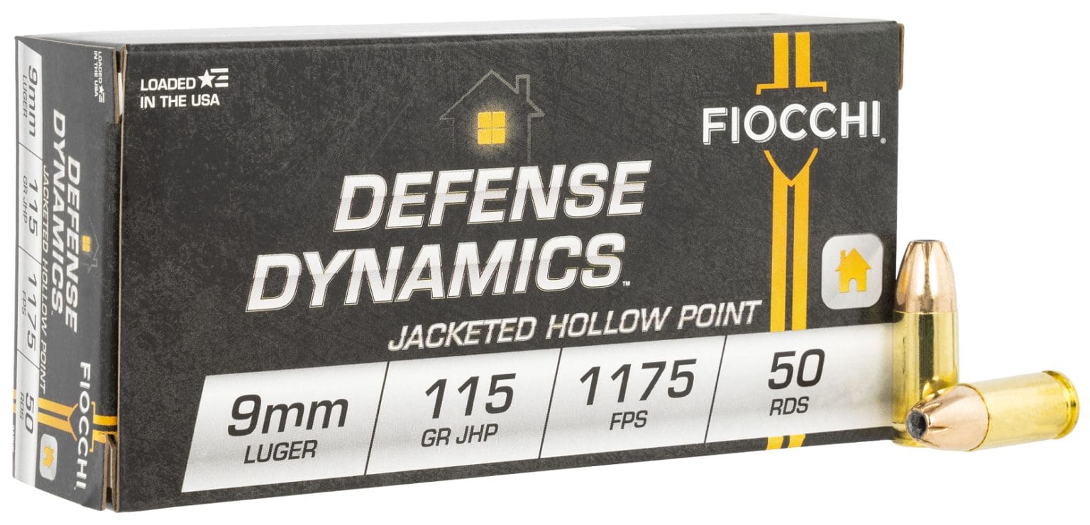 Fiocchi 9mm Defense Dynamics JHP 115 Gr 50 Rds – The Gun Pantry LLC