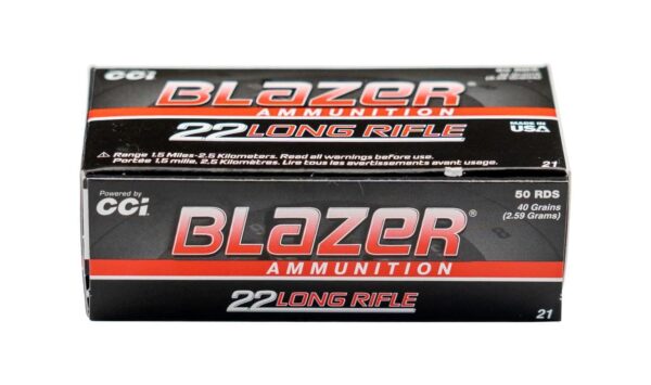 CCI Blazer High Velocity .22 LR, 40gr, Lead Round Nose, 50rd Box