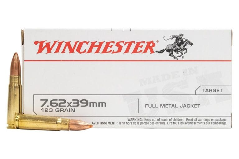 Winchester USA 7.62x39mm Ammunition 123 Grain FMJ 2355 fps 20 Ro – The ...