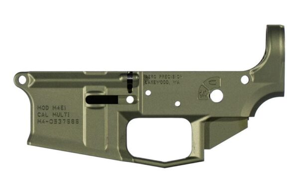 Aero Precision M4E1 Stripped  Lower Receiver - OD GREEN ANODIZED - Image 2