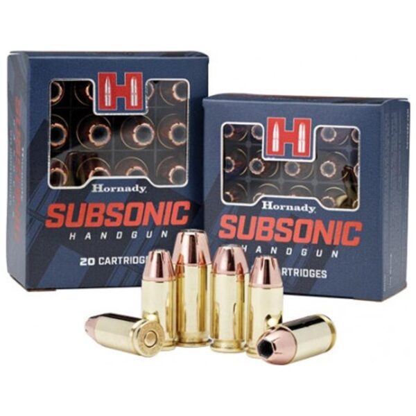 Hornady Subsonic Handgun .45 ACP Ammunition 20 Rounds 230 Grain XTP