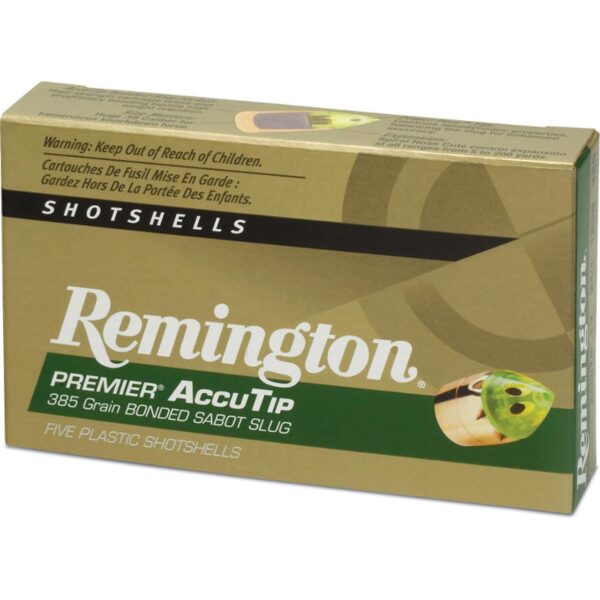 Remington 12 Ga 3" 385gr AccuTip Sabot Slug 5 Rounds