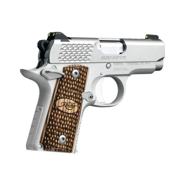 Kimber Micro 9 Stainless Raptor 9mm Luger Semi Auto Pistol 3.1" Barrel 7 Rounds Night SIghts