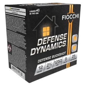 Fiocchi Defense Dynamics Defense Buckshot 12 Gauge 2-3/4" 9 Pellets Lead