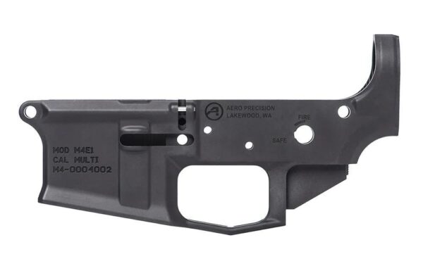 AERO PRECISION: M4E1 LOW PROFILE STRIPPED LOWER RECEIVER - ANODIZED BLACK - Image 2