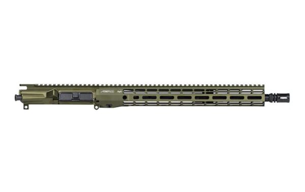 AERO PRECISION: M4E1 THREADED COMPLETE UPPER, 16" 5.56 MID-LENGTH BARREL, 15" R-ONE M-LOK HG - ODG ANODIZED