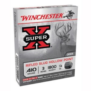 Winchester Super-X .410 3" Rifled Slug HP 1/4 oz 5 Rnd Box