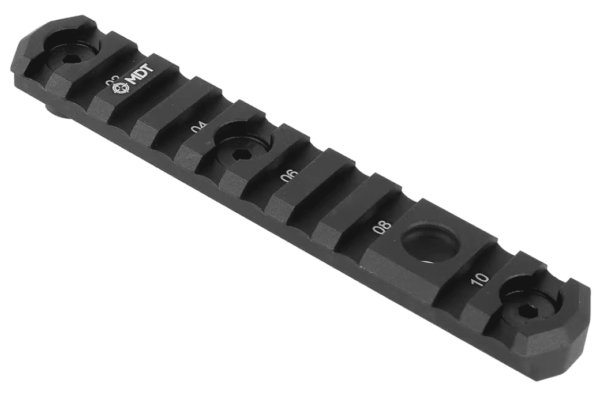 MDT 5.0" M-LOK Picatinny Rail with Flush Cup Sling Mount Aluminum Black