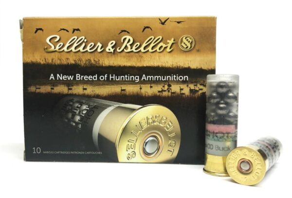 Sellier & Bellot 12 Gauge Shotshell 10 Rounds 2 3/4" #00 Buck 12 Pellets Lead