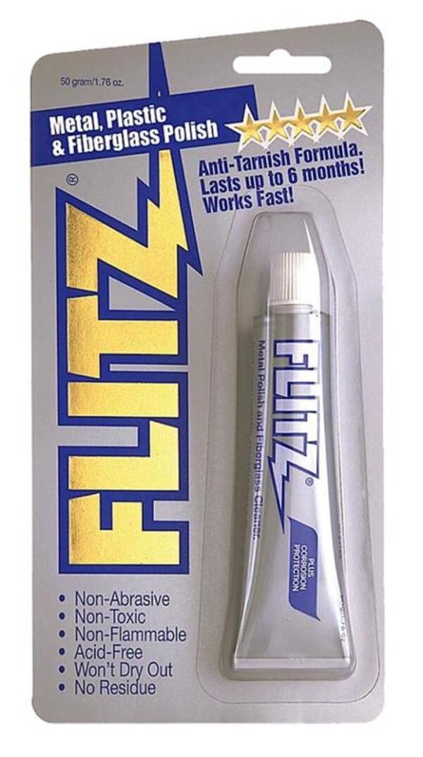 Flitz Polish Paste Anti-Tarnish Formula 1.76 oz Squeeze Tube