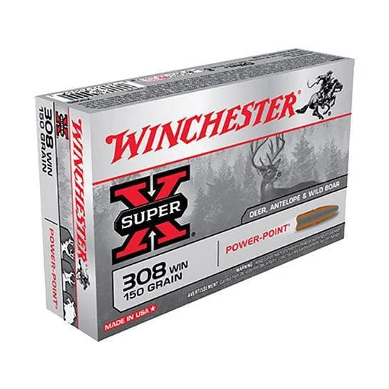 Winchester 308 150GR Power-Point Super-X Ammunition 20R