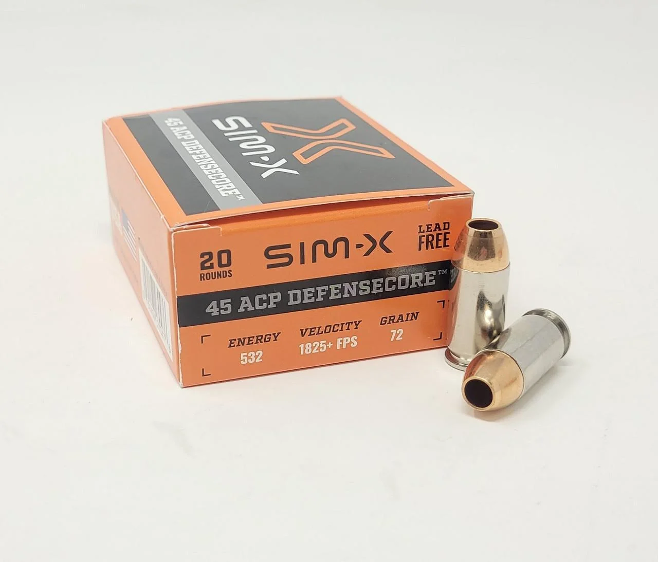 .45 ACP 72gr – 20rd