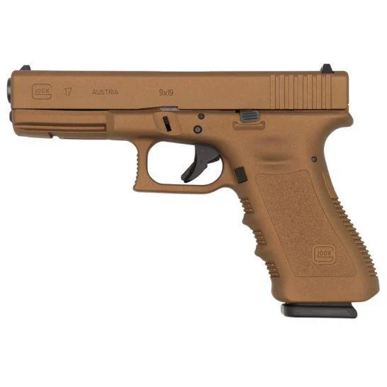 Glock 17 9mm Pistol, 4.49" Barrel, Fixed Sights, Burnt Bronze - PI1750204