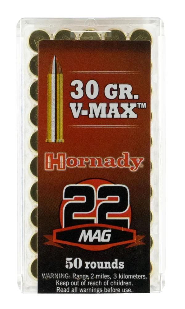 Hornady 83202 Varmint Express  22 WMR 30 gr Hornady V Max 50 Per Box/ 40 Case