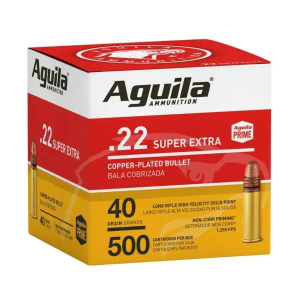 Aguila Super Extra .22 LR Ammunition 40 Grain CPSP [FC-640420013138] Aguila Super Extra .22 LR Ammunition 40 Grain CPSP