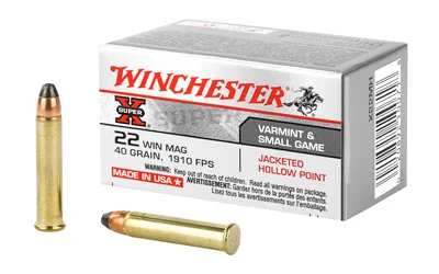 Winchester .22 WMR 40gr JHP Brass – 50rd