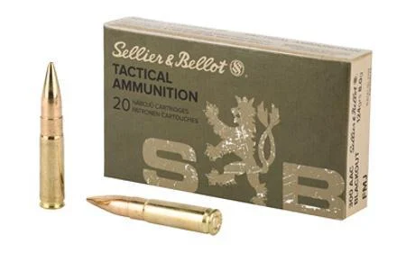 Sellier & Bellot .300 Blackout Ammunition 20 Rounds FMJ 124 Grains