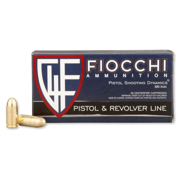 Fiocchi Range Dynamics .380 ACP Ammo 95 Grain FMJ
