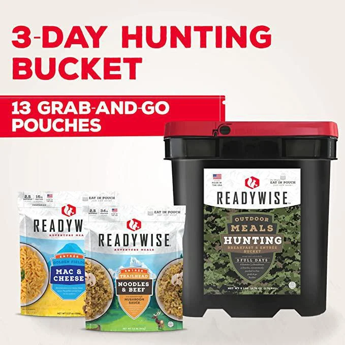 ReadyWise Hunting Bucket Cook-in-Pouch Meals - Image 2
