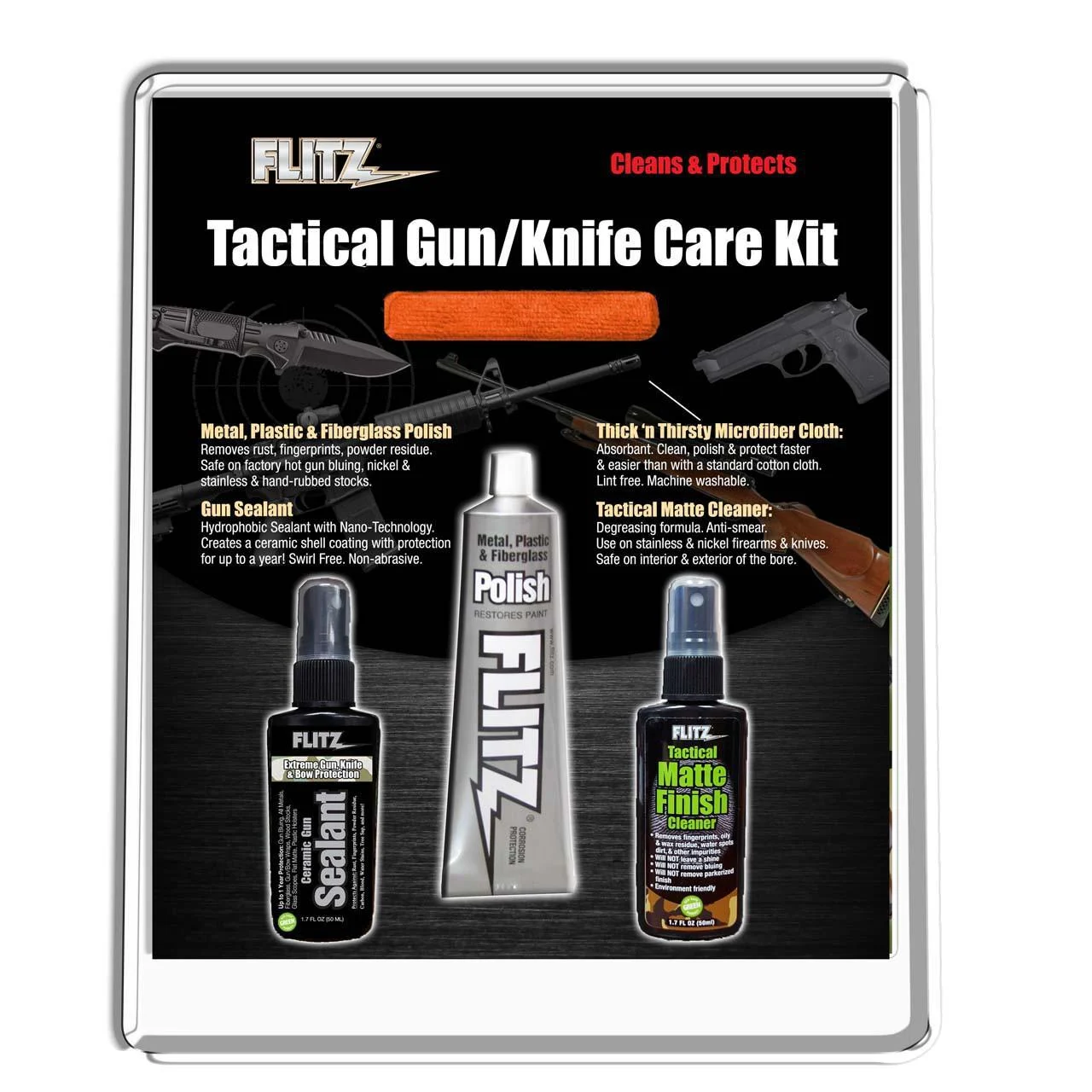 Flitz 41502 Tactical Gun/Knife Care Kit