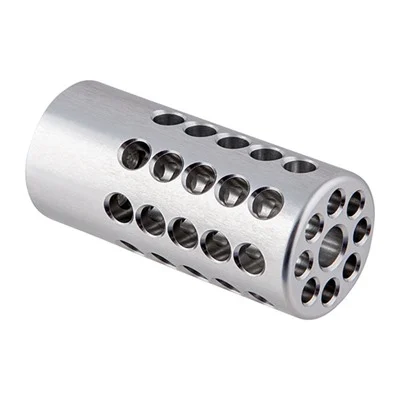 Compensator 22 Caliber 1/2-28 Aluminum Silver