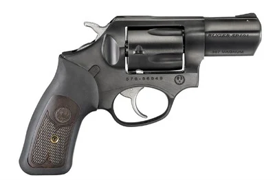 SP101 357 Magnum 2.25” BBL 5 Round Blued/hardwood